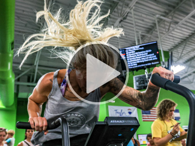 Video Portfolio Button for Crossfit and action sports